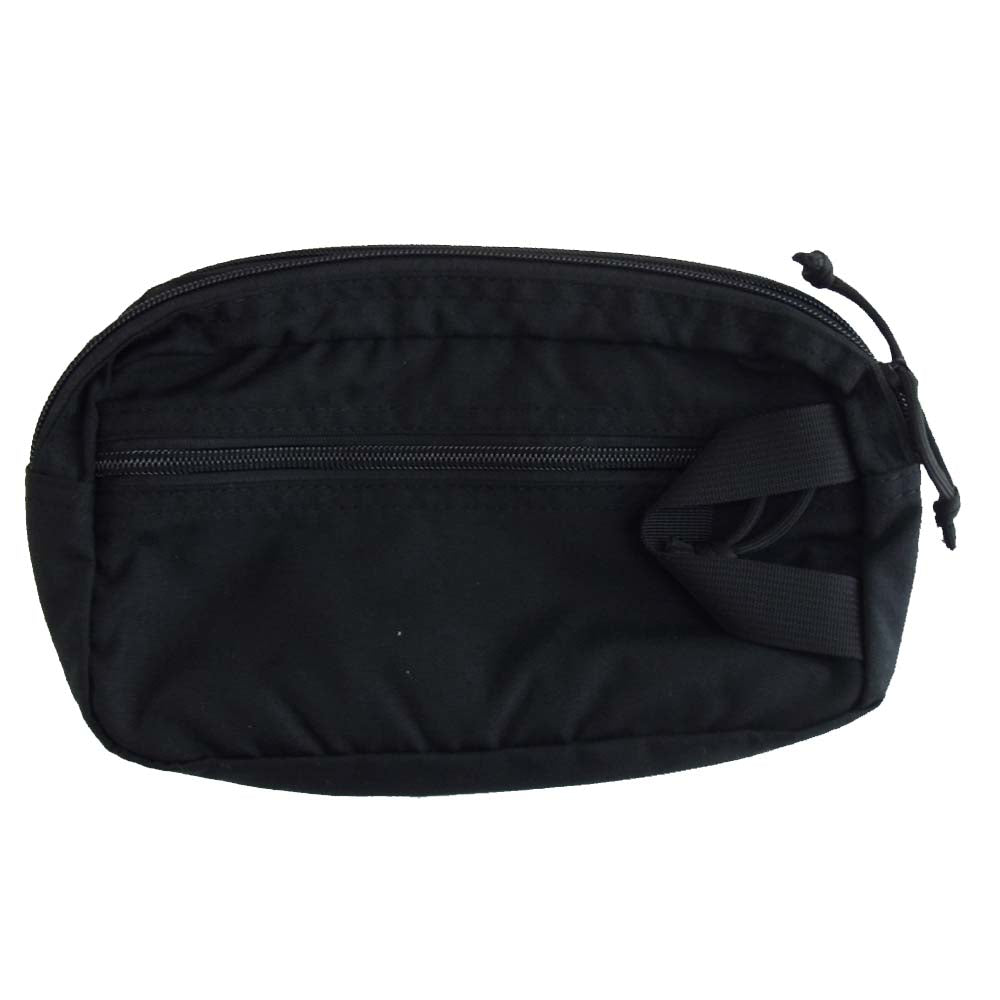 BRIEFING ブリーフィング BRF235219 DOUBLE ZIP POUCH ダブル ジップ ポーチ ブラック系【極上美品】【中古】