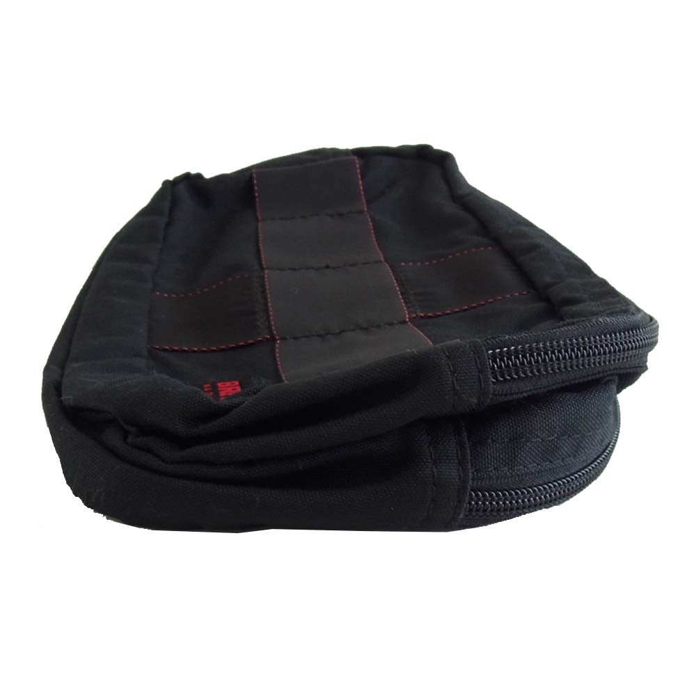 BRIEFING ブリーフィング BRF235219 DOUBLE ZIP POUCH ダブル ジップ ポーチ ブラック系【極上美品】【中古】