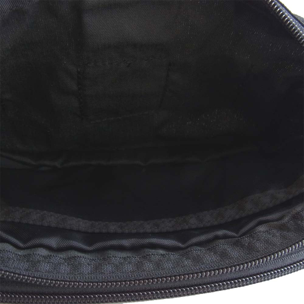 BRIEFING ブリーフィング BRF235219 DOUBLE ZIP POUCH ダブル ジップ ポーチ ブラック系【極上美品】【中古】