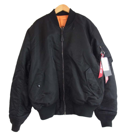 ALPHA アルファ 20004-5401 MA-1 TIGHT タイト ジャパンフィット ミリタリー ジャケット ブラック系 2L【中古】