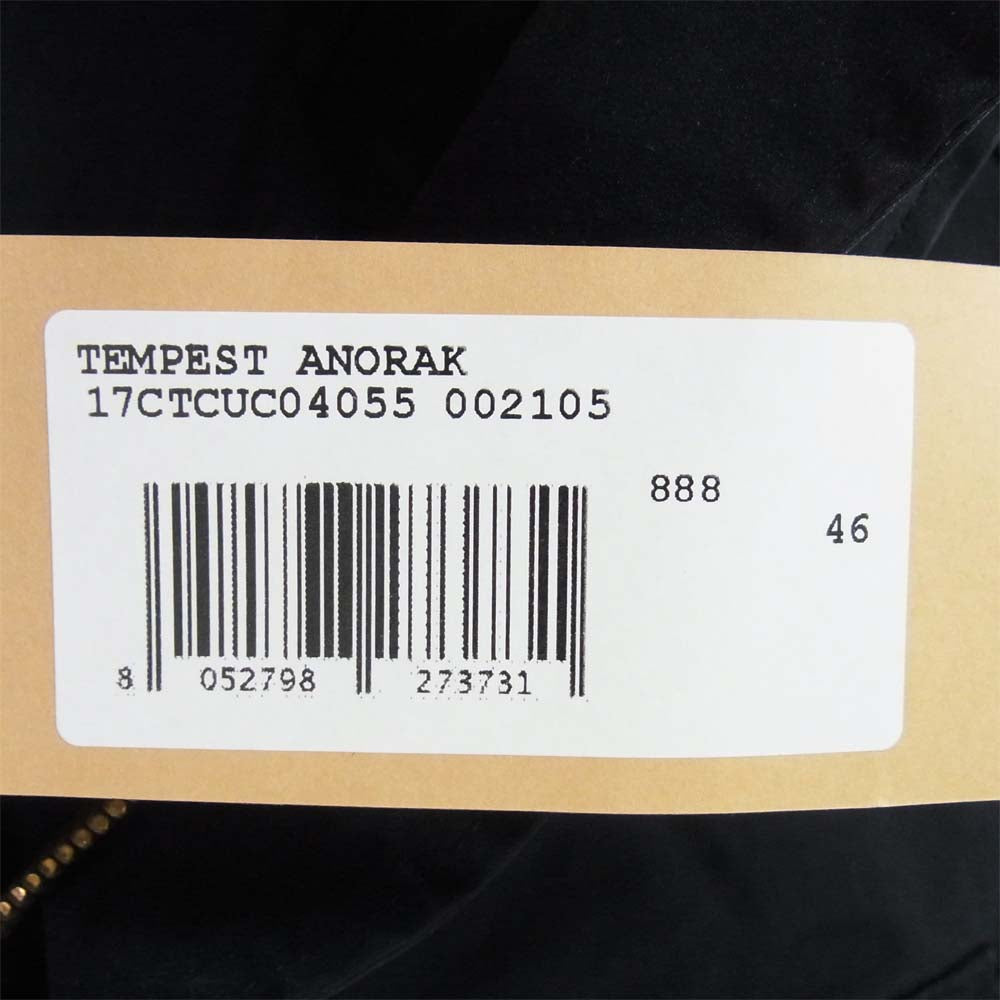 テンシー 17CTCUC04055 TEMPEST ANORAK テンペスト アノラック フーデッド ブラック系 46【新古品】【未使用】【中古】