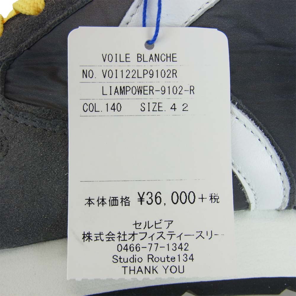 ボイルブランシェ VOI122LP9102R LIAM POWER BOOM スエード ローカット グレー系 42【新古品】【未使用】【中古】