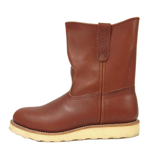 RED WING レッドウィング 8866 PECOS BOOTS レザー ブーツ USA8.5E アメリカ製 ブラウン系 26.5cm【美品】【中古】