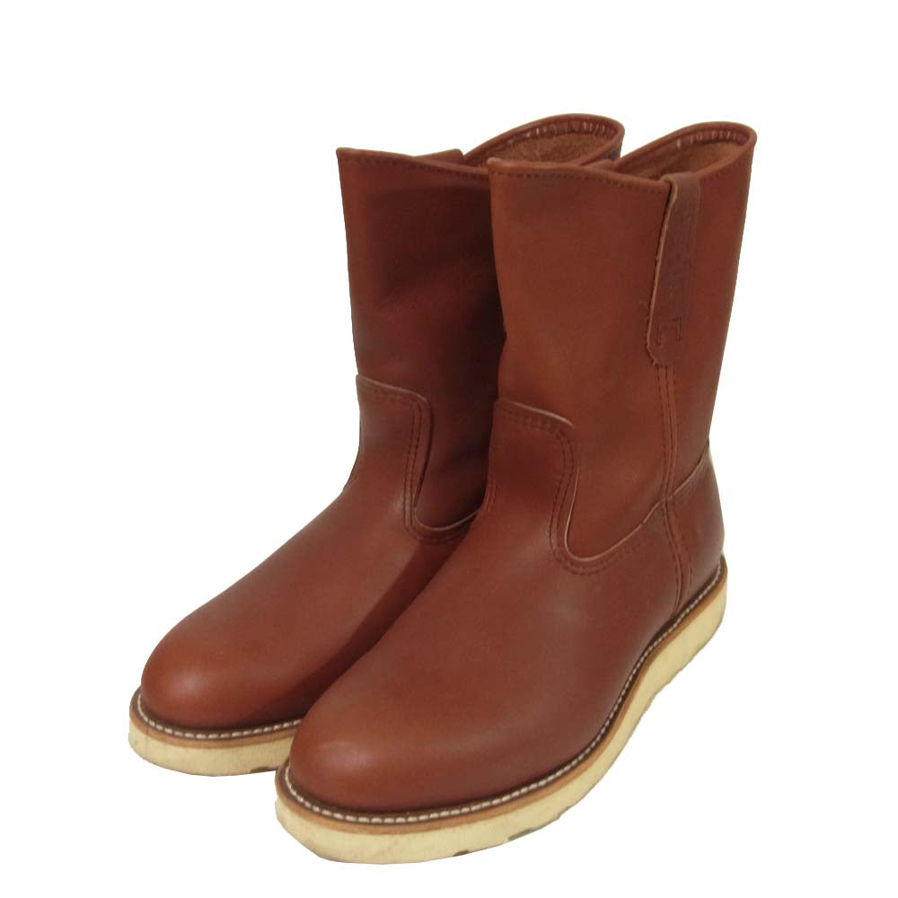 RED WING レッドウィング 8866 PECOS BOOTS レザー ブーツ USA8.5E アメリカ製 ブラウン系 26.5cm【美品】【中古】