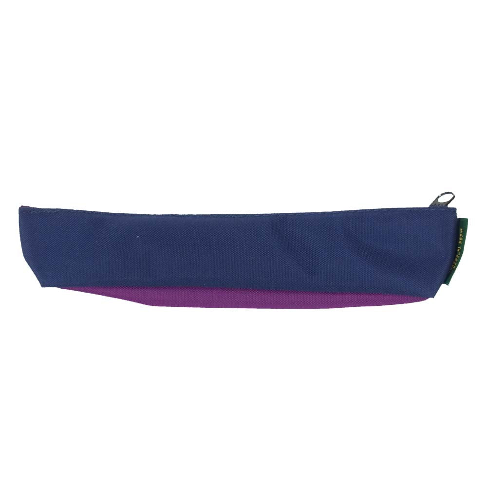 Herve Chapelier エルベ・シャプリエ 719N ペンケース ネイビー×パープル ネイビー系【美品】【中古】