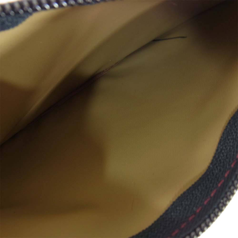 Herve Chapelier エルベ・シャプリエ 902N ナイロン フラットポーチM  グルナ エンジ系【美品】【中古】