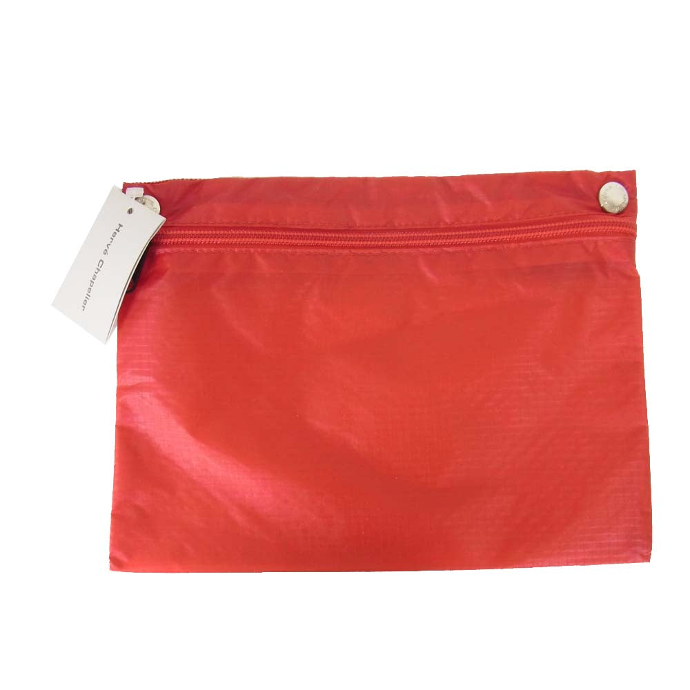 Herve Chapelier エルベ・シャプリエ パラシュート クロス ポーチ レッド レッド系【新古品】【未使用】【中古】