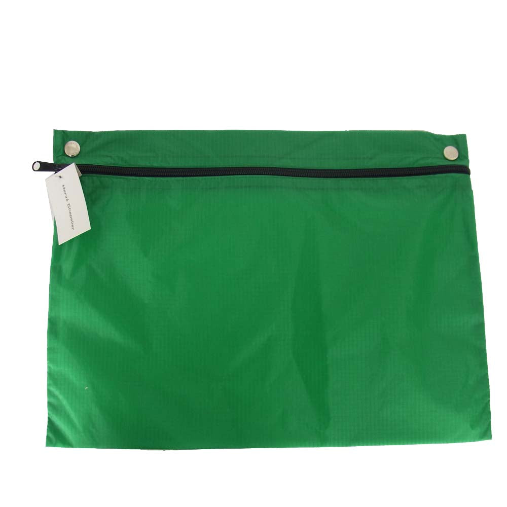 Herve Chapelier エルベ・シャプリエ パラシュート クロス ポーチ グリーン グリーン系【新古品】【未使用】【中古】