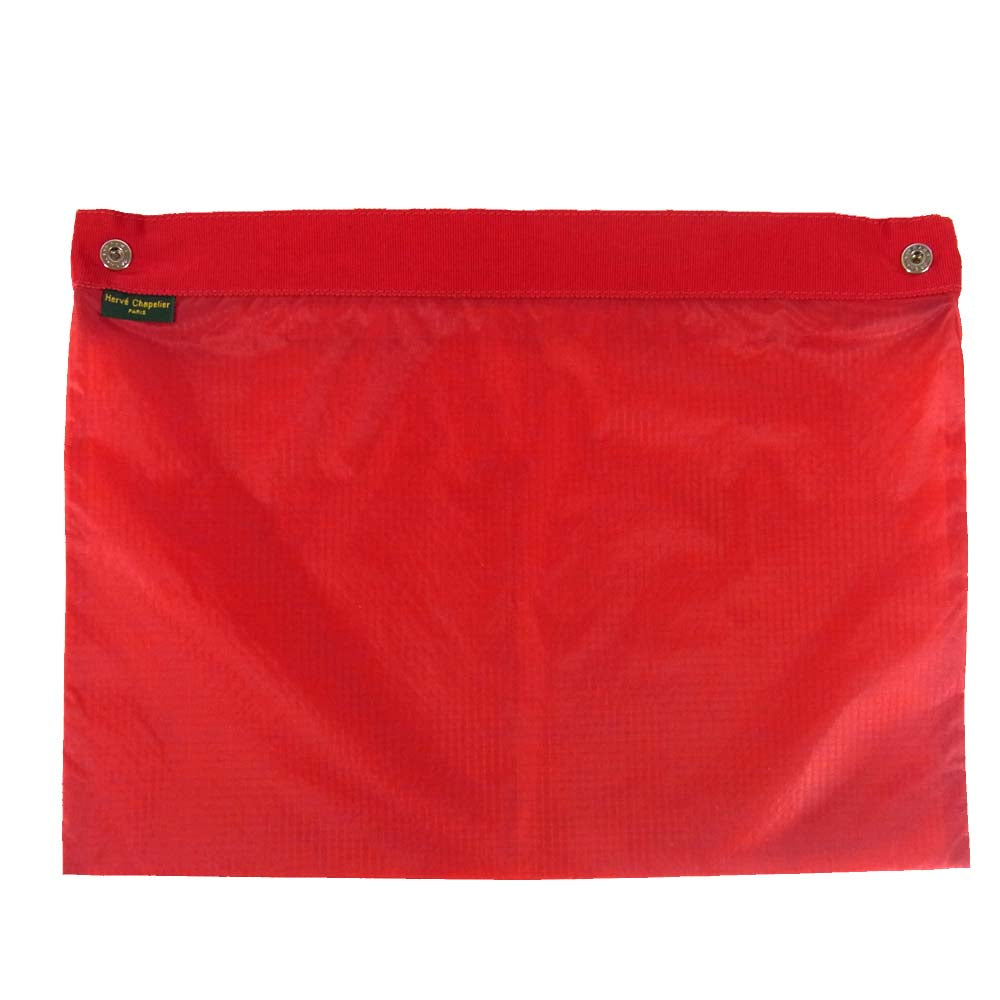 Herve Chapelier エルベ・シャプリエ パラシュート クロス ポーチ レッド【新古品】【未使用】【中古】