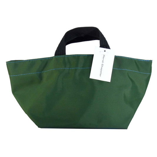 Herve Chapelier エルベ・シャプリエ 901N ナイロン 舟型 トートS グリーンー×ブルー【新古品】【未使用】【中古】