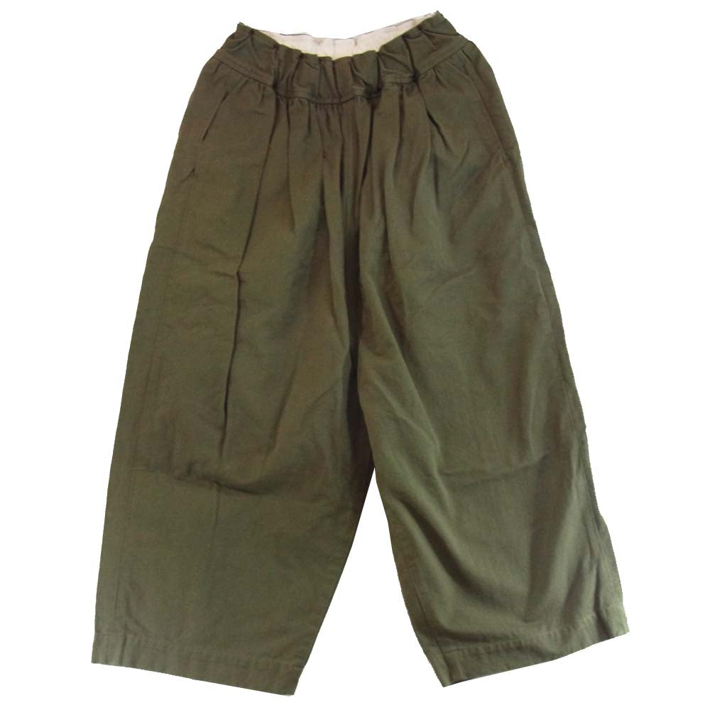 フィルマム FR064PF コットン ワイド パンツ カーキ系 XS【中古】