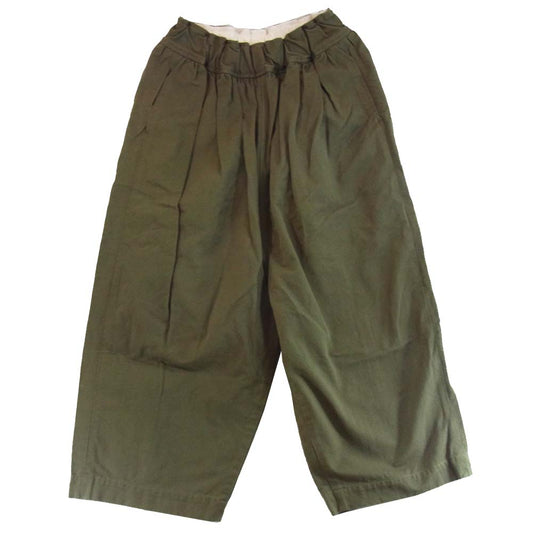 フィルマム FR064PF コットン ワイド パンツ カーキ系 XS【中古】