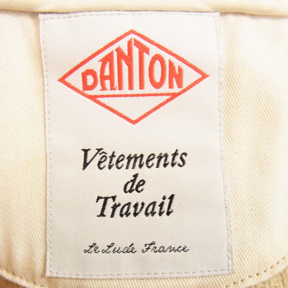 Danton ダントン 15A-SL-001 ウール モッサ フード付き ジャケット ベージュ系 36【中古】