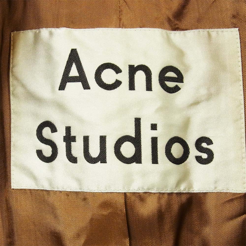 ACNE STUDIOS アクネストゥディオズ FN-WN-OUTW000001 ウール チェスター コート ポルトガル製 ブラウン系 36【中古】