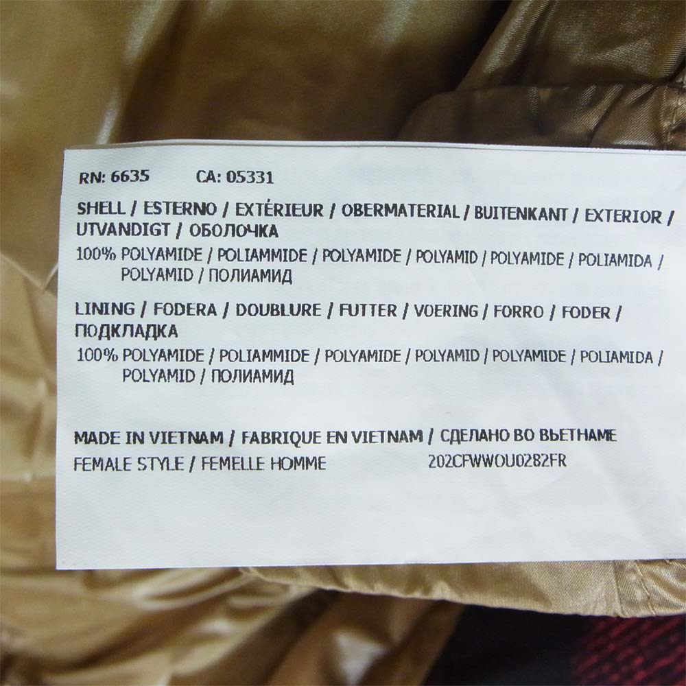 WOOLRICH ウールリッチ WWOU0282 ALIQUIPPA PUFFY JACKET アルキッパ パフィー ジャケット パーカ ゴールド系 S【新古品】【未使用】【中古】