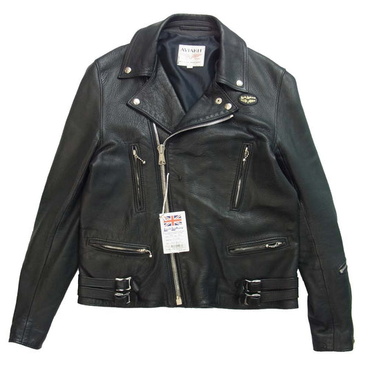 Lewis Leathers ルイスレザー 391T ×THE REAL McCOY’S リアルマッコイズ ライトニング  ディアスキン レザー ライダース ジャケット ブラック系 40【美品】【中古】
