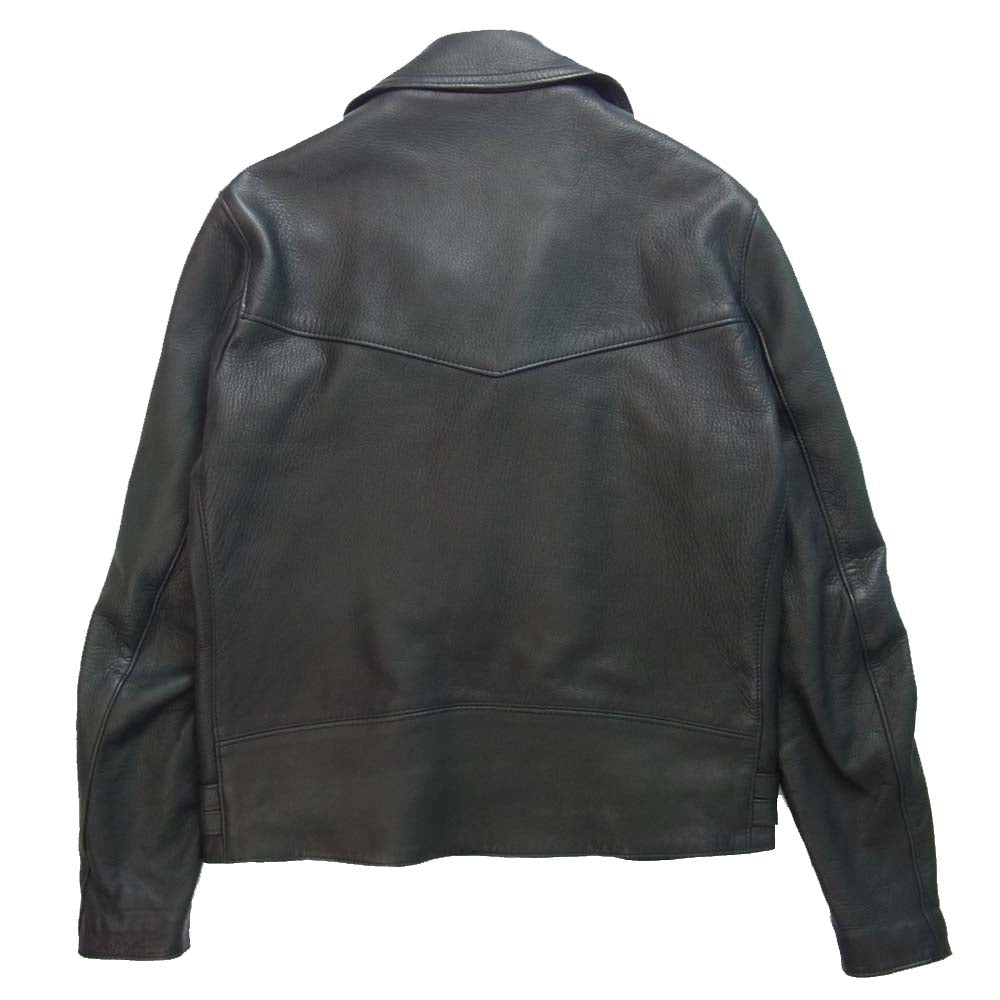 Lewis Leathers ルイスレザー 391T ×THE REAL McCOY’S リアルマッコイズ ライトニング  ディアスキン レザー ライダース ジャケット ブラック系 40【美品】【中古】