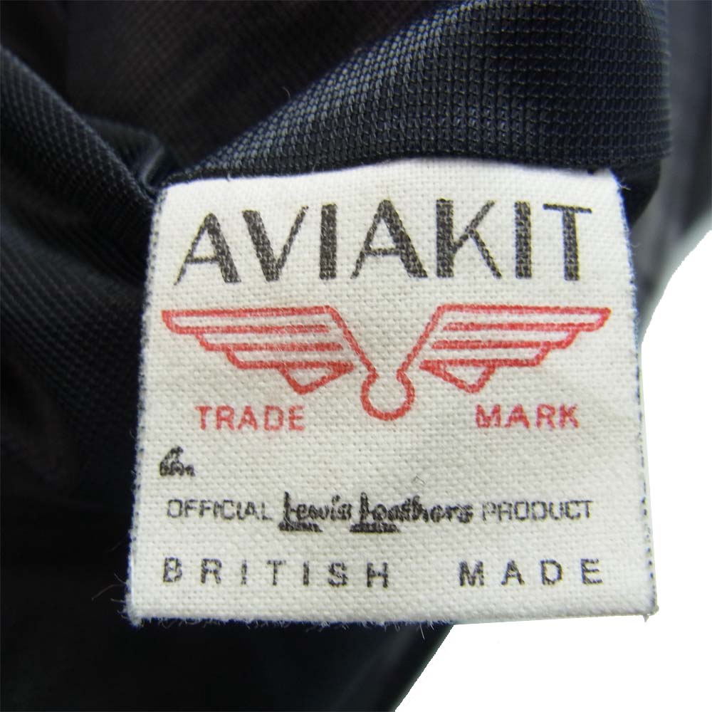 Lewis Leathers ルイスレザー 391T ×THE REAL McCOY’S リアルマッコイズ ライトニング  ディアスキン レザー ライダース ジャケット ブラック系 40【美品】【中古】