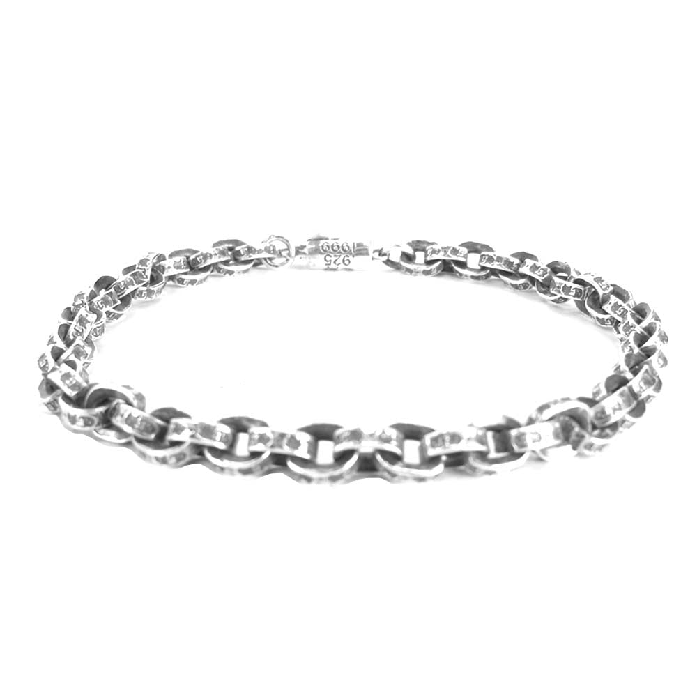 CHROME HEARTS クロムハーツ（原本有） PAPER CHAIN ペーパーチェーン ブレスレット 8インチ シルバー系【中古】