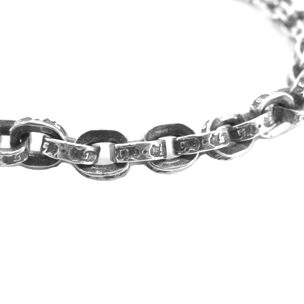 CHROME HEARTS クロムハーツ（原本有） PAPER CHAIN ペーパーチェーン ブレスレット 8インチ シルバー系【中古】