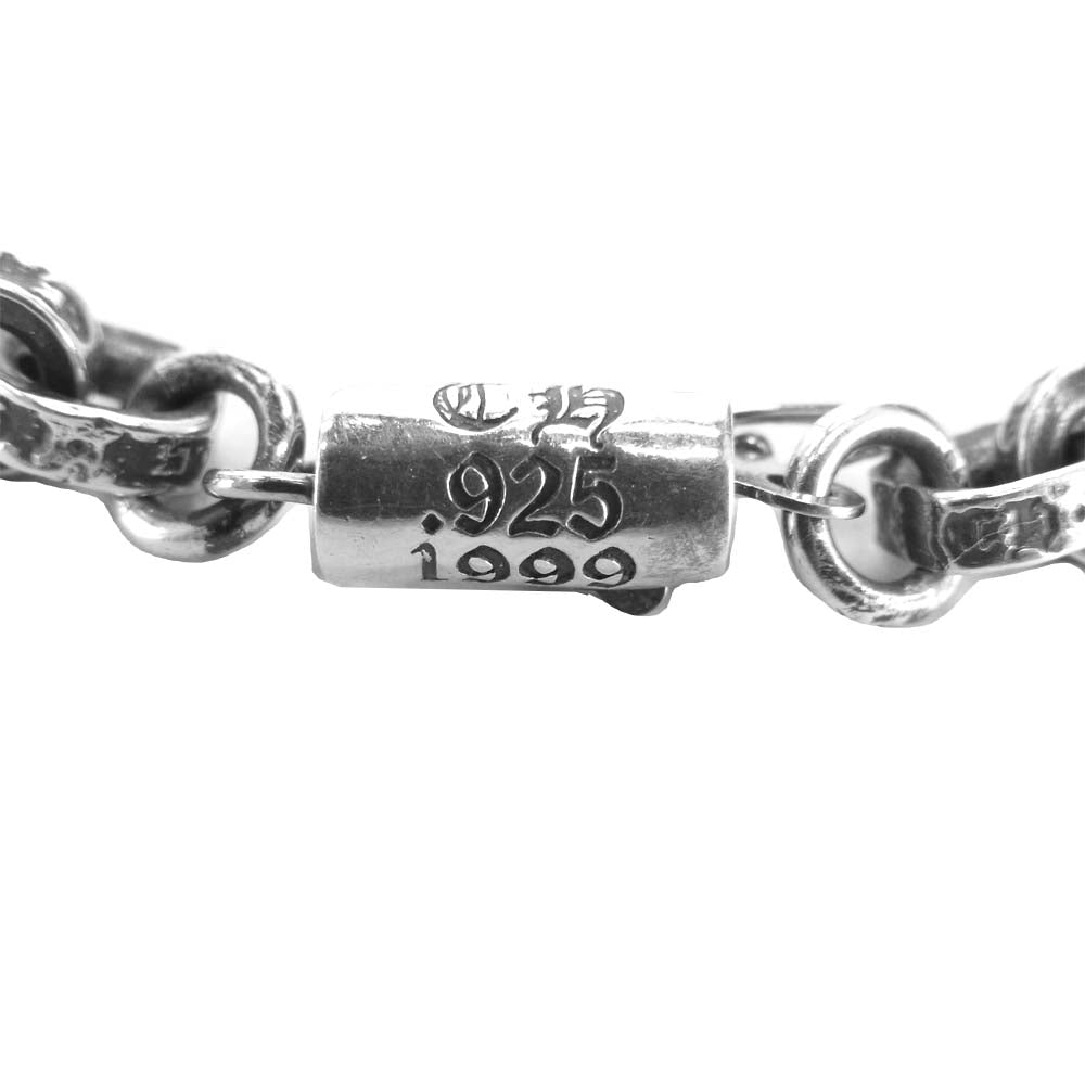 CHROME HEARTS クロムハーツ（原本有） PAPER CHAIN ペーパーチェーン ブレスレット 8インチ シルバー系【中古】