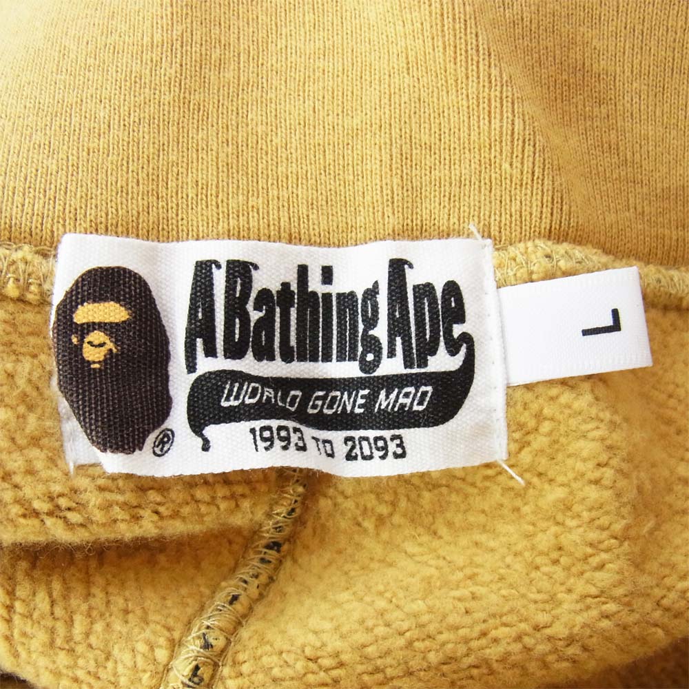 A BATHING APE アベイシングエイプ 16SS 001PTC301015X 1ST CAMO SHARK SWEAT PANTS カモ シャーク スウェット パンツ ベージュ系 L【美品】【中古】