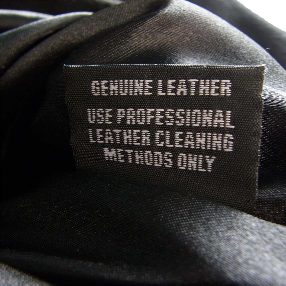 Supreme シュプリーム 13AW × shott ショット MA-1 レザー ジャケット ブラック系 M【中古】