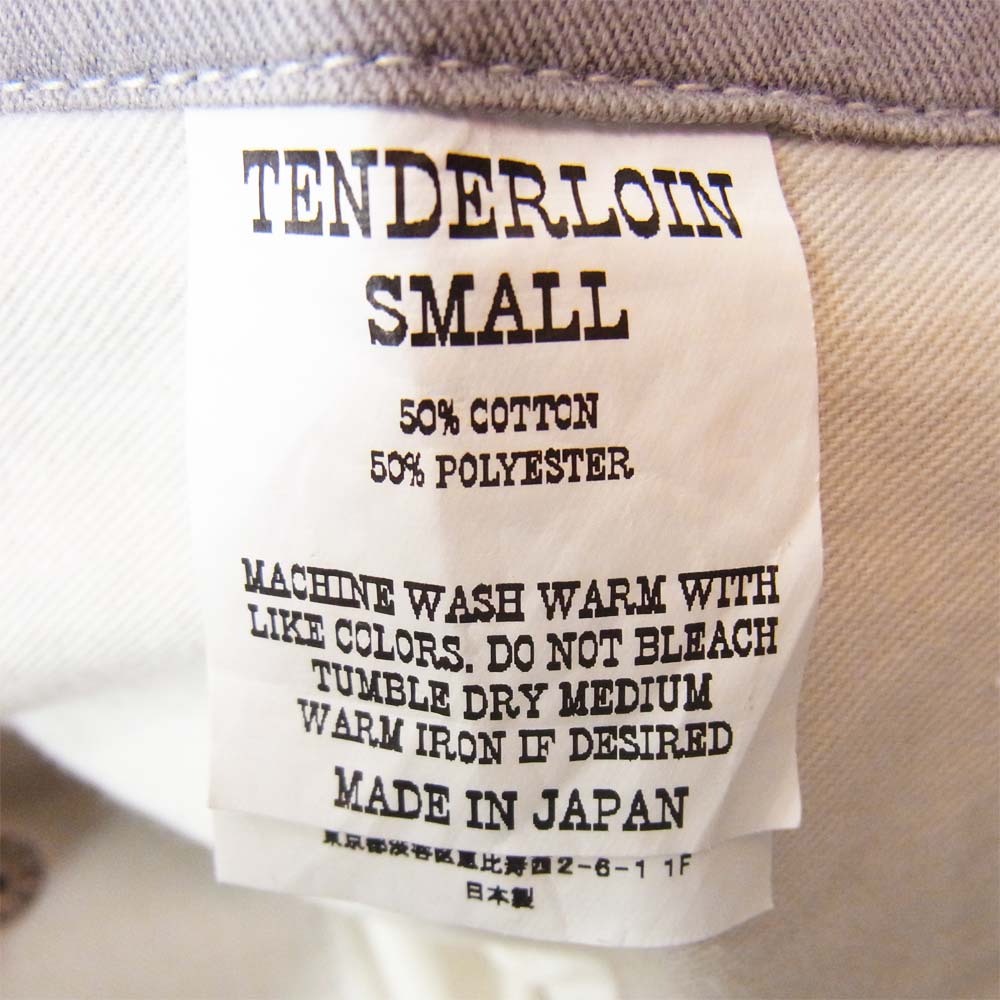 TENDERLOIN テンダーロイン T-BDP T/C ワークパンツ チャコール チャコール系 S【中古】
