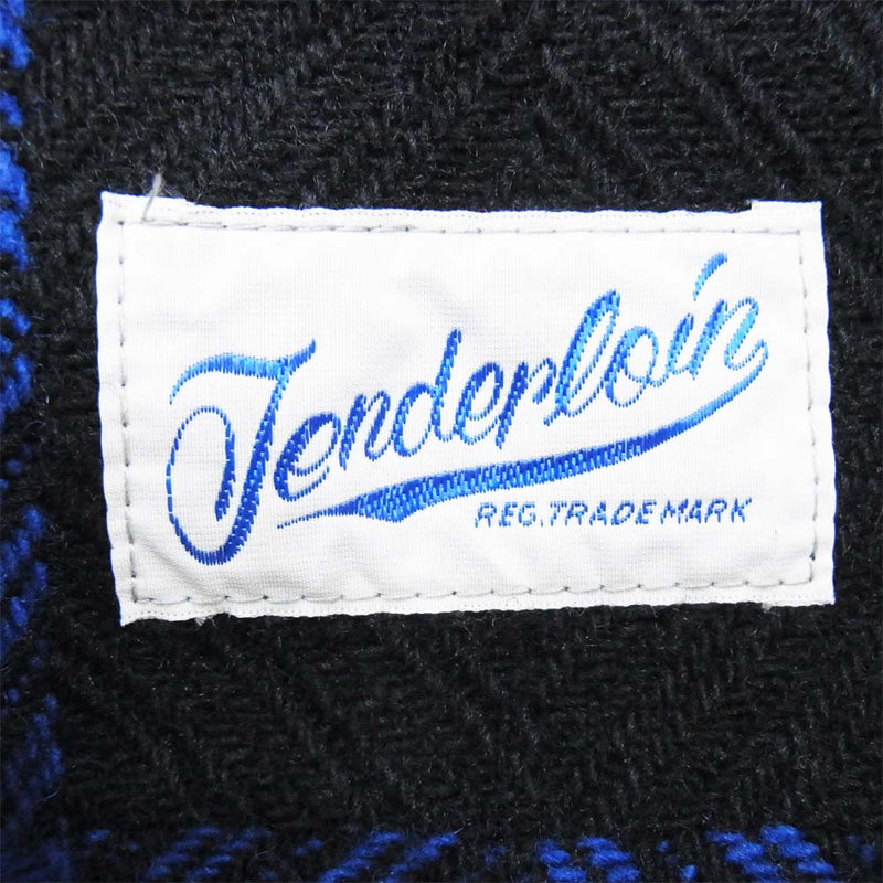 TENDERLOIN テンダーロイン T-BUFFALO SHT JKT バッファロー チェック シャツ ジャケット 黒×青 M【中古】