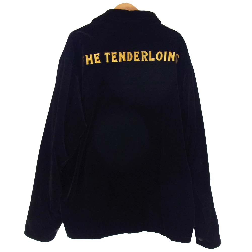 TENDERLOIN テンダーロイン T-SOUVENIR JKT 刺繍 ベロア スーベニア ジャケット ブラック系 M【美品】【中古】