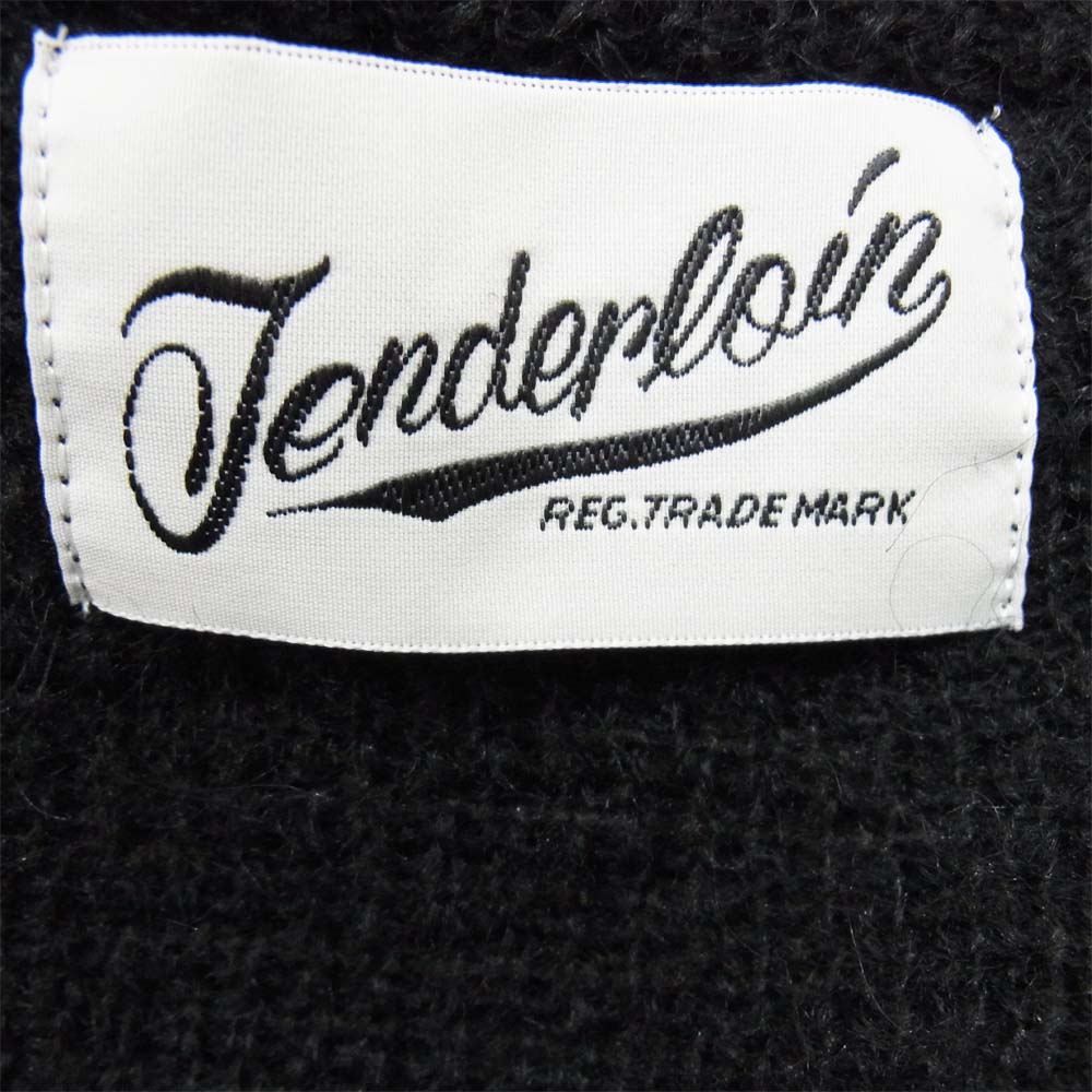 TENDERLOIN テンダーロイン T-MOHAIR CARDIGAN モヘア ニット カーディガン  ブラック系【美品】【中古】