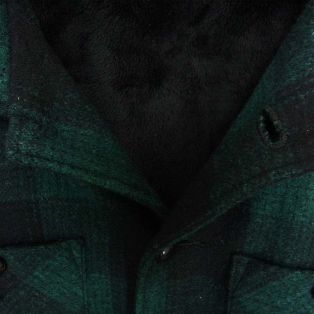 アラ CPO 裏起毛 チェック ジャケット  グリーン系 M【中古】
