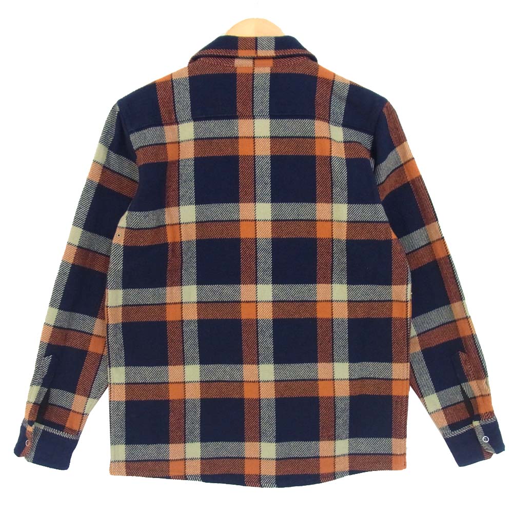 ファインダーズ キーパーズ 40631102 FK-FLANNEL WORK チェック フランネル シャツ オレンジ×ネイビー系 S【美品】【中古】