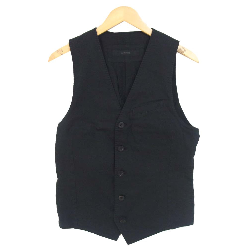 BACKBONE バックボーン BB13SS-V12 MICROTEX ベスト ブラック系 S【中古】