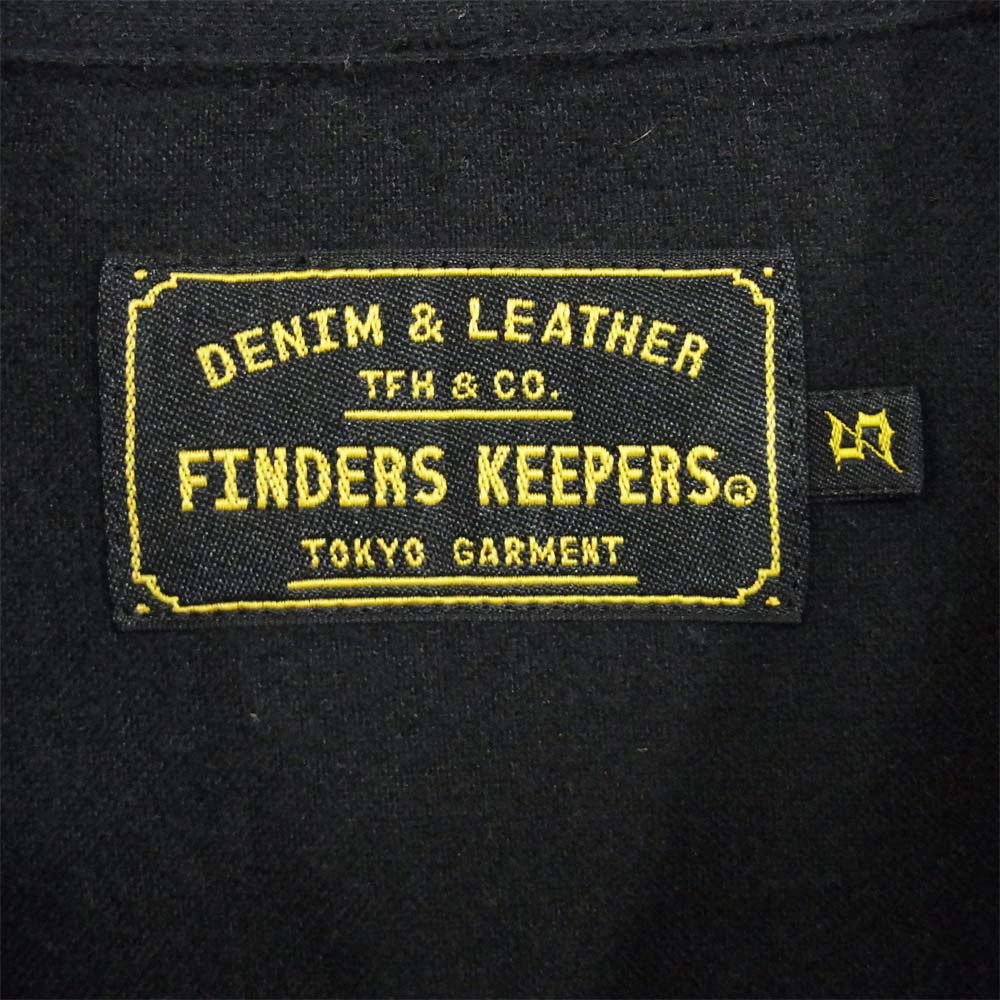 ファインダーズ キーパーズ 46031103 FK-BIG CHECK FLANNEL LONG チェック フランネル シャツ ブルー×ブラック系 S【中古】