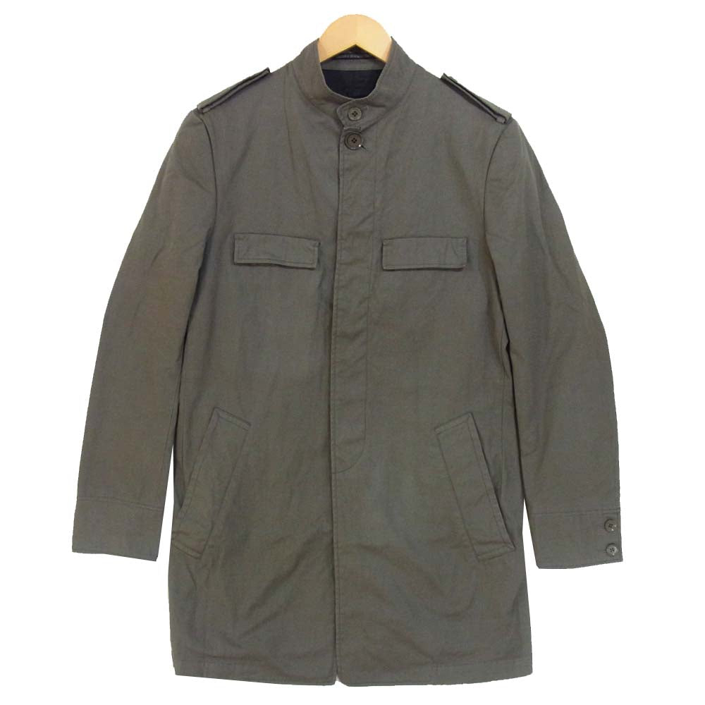Yohji Yamamoto ヨウジヤマモト POUR HOMME プールオム 19SS HH-J61-045 08SS'REPLICA スタンドカラー ミリタリー コート グレー系 2【中古】