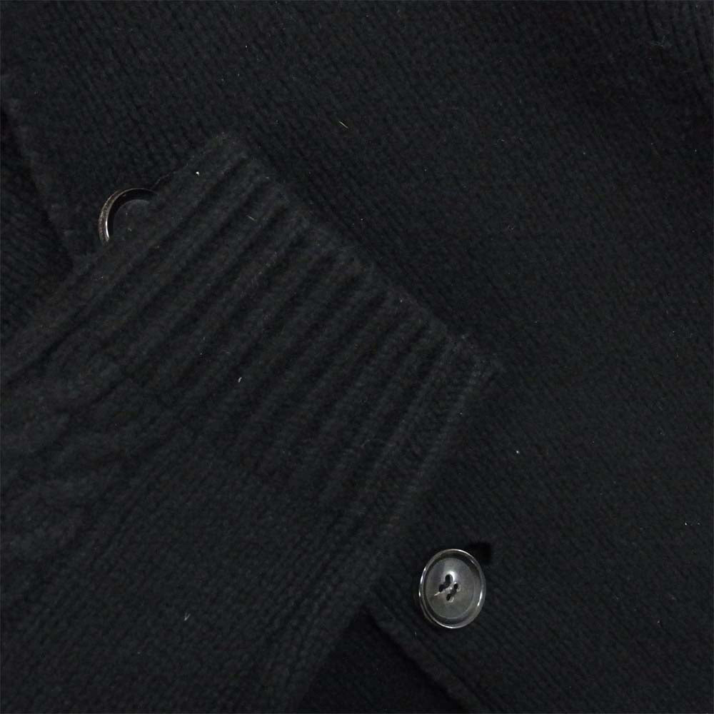 Yohji Yamamoto ヨウジヤマモト POUR HOMME プールオム 10AW THE MEN 4.1 HC-K58-972 ウールニット ハイネック ロングコート ブラック系 2【中古】