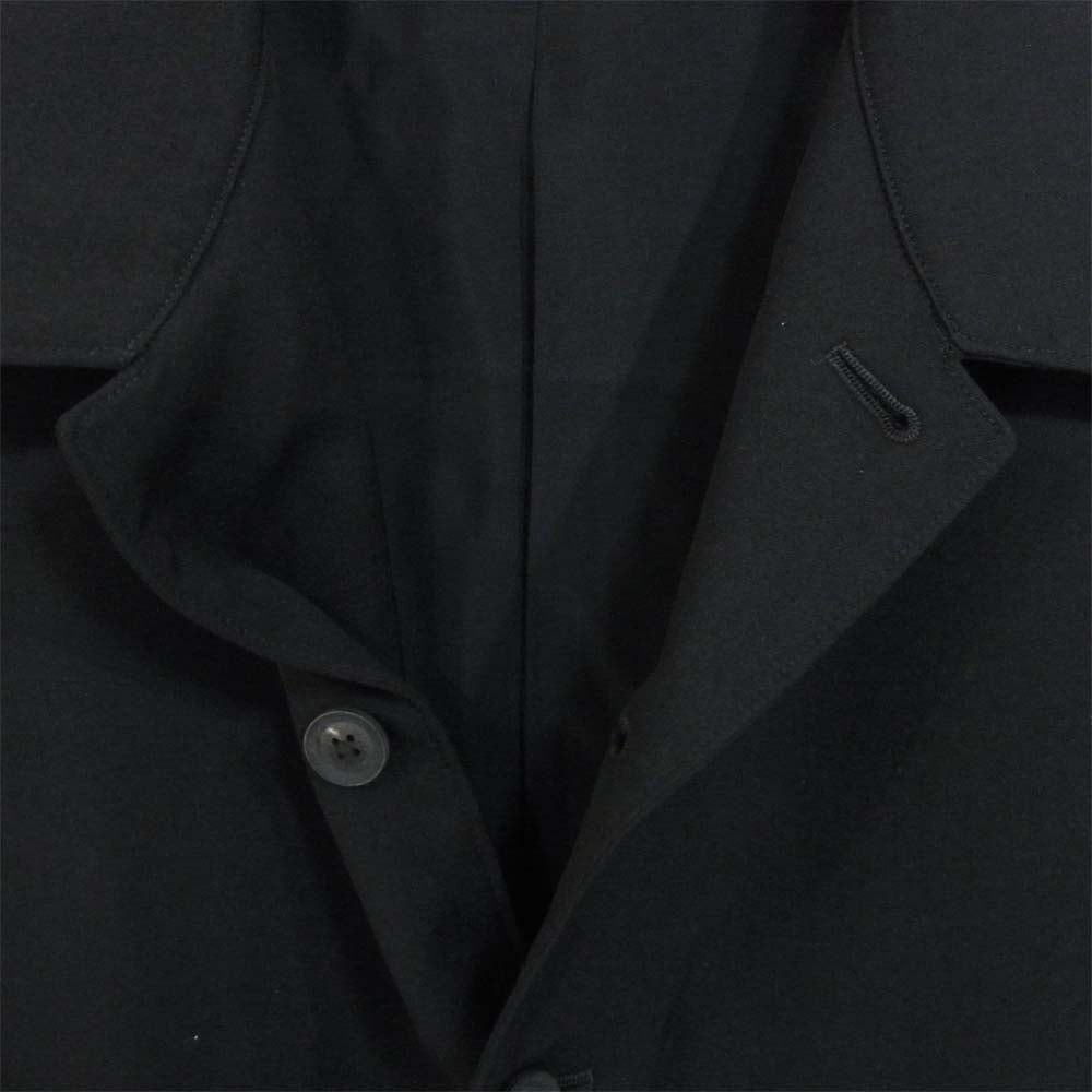 Yohji Yamamoto ヨウジヤマモト POUR HOMME プールオム 20SS HN-J45-100 ウールギャバジン 開襟 ジャケット ブラック系 2【中古】