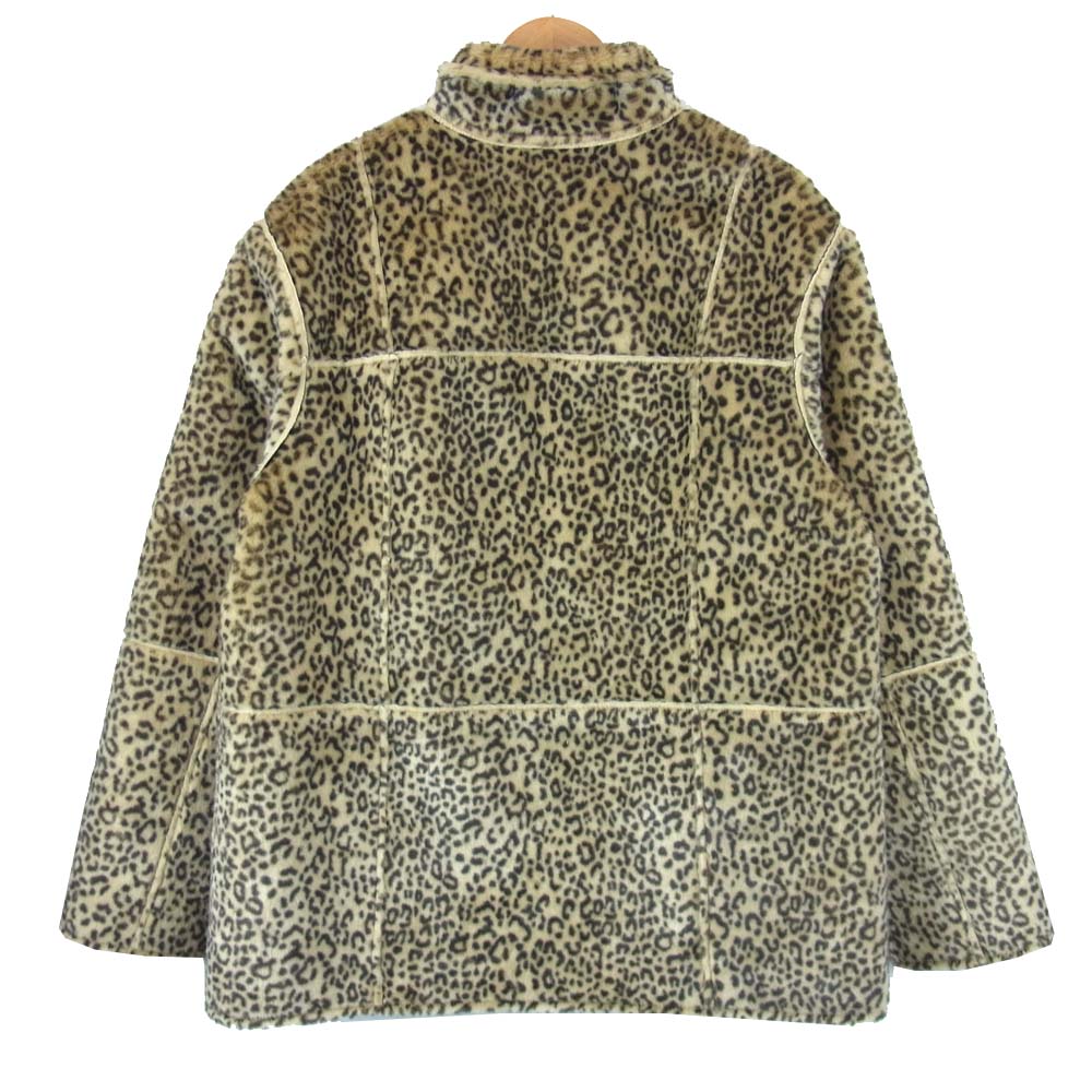 Supreme シュプリーム 19SS Reversible Faux Suede Leopard Coat リバーシブル レオパード スウェード コート ブラック系 マルチカラー系 L【新古品】【未使用】【中古】