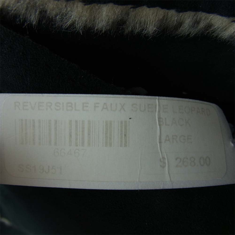 Supreme シュプリーム 19SS Reversible Faux Suede Leopard Coat リバーシブル レオパード スウェード コート ブラック系 マルチカラー系 L【新古品】【未使用】【中古】