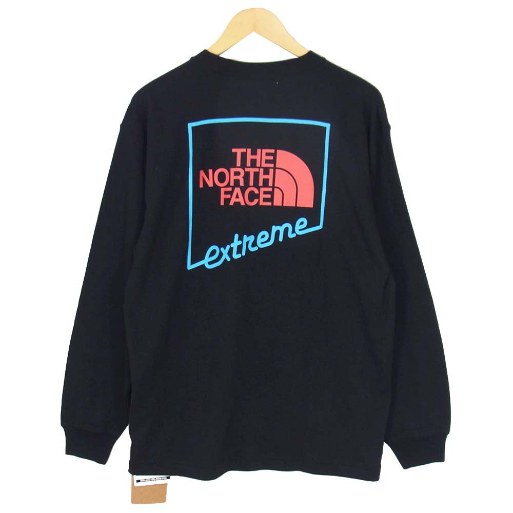 THE NORTH FACE ノースフェイス NT32032 L/S Extreme Tee ロング スリーブ エクストリーム ティー  ブラック系 L【中古】