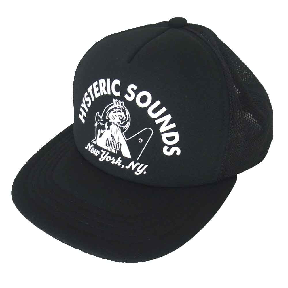 HYSTERIC GLAMOUR ヒステリックグラマー 0262QH01 HYSTERIC SOUNDS メッシュ キャップ  ブラック系【中古】