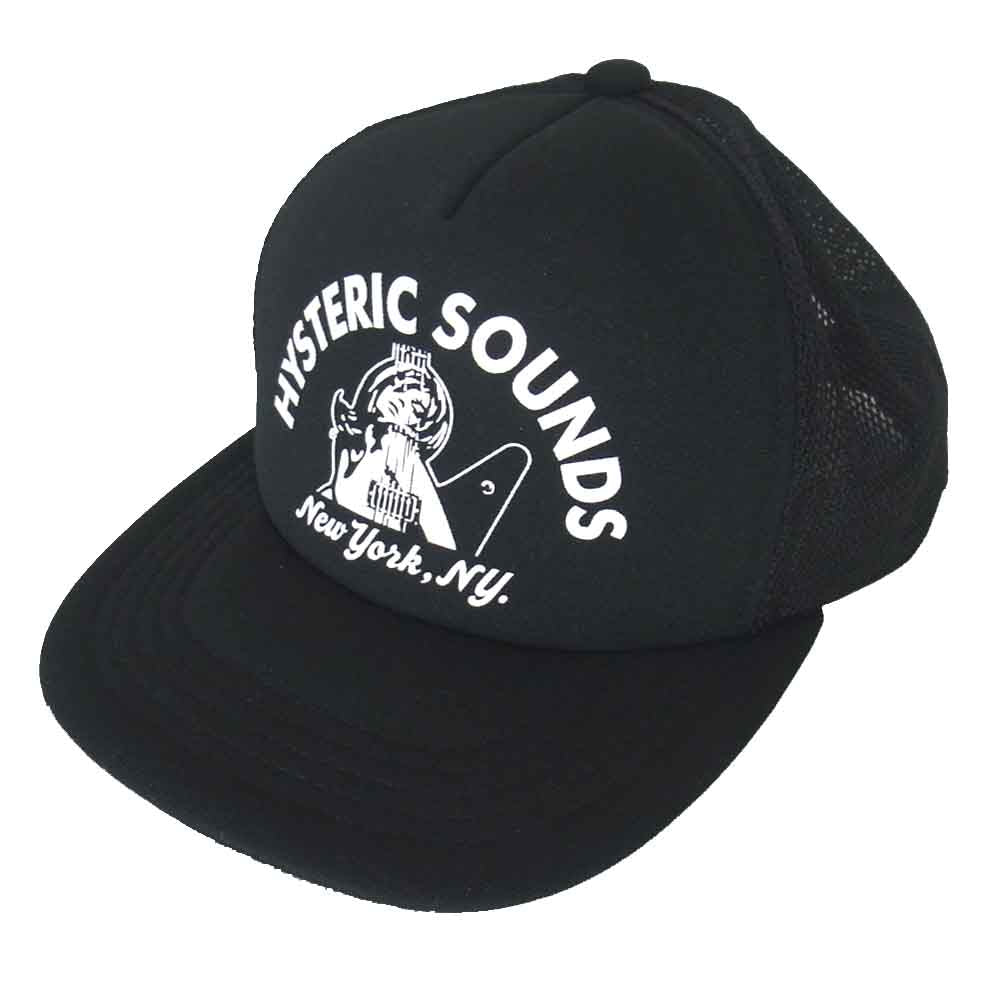 HYSTERIC GLAMOUR ヒステリックグラマー 0262QH01 HYSTERIC SOUNDS メッシュ キャップ ブラック系【中古】