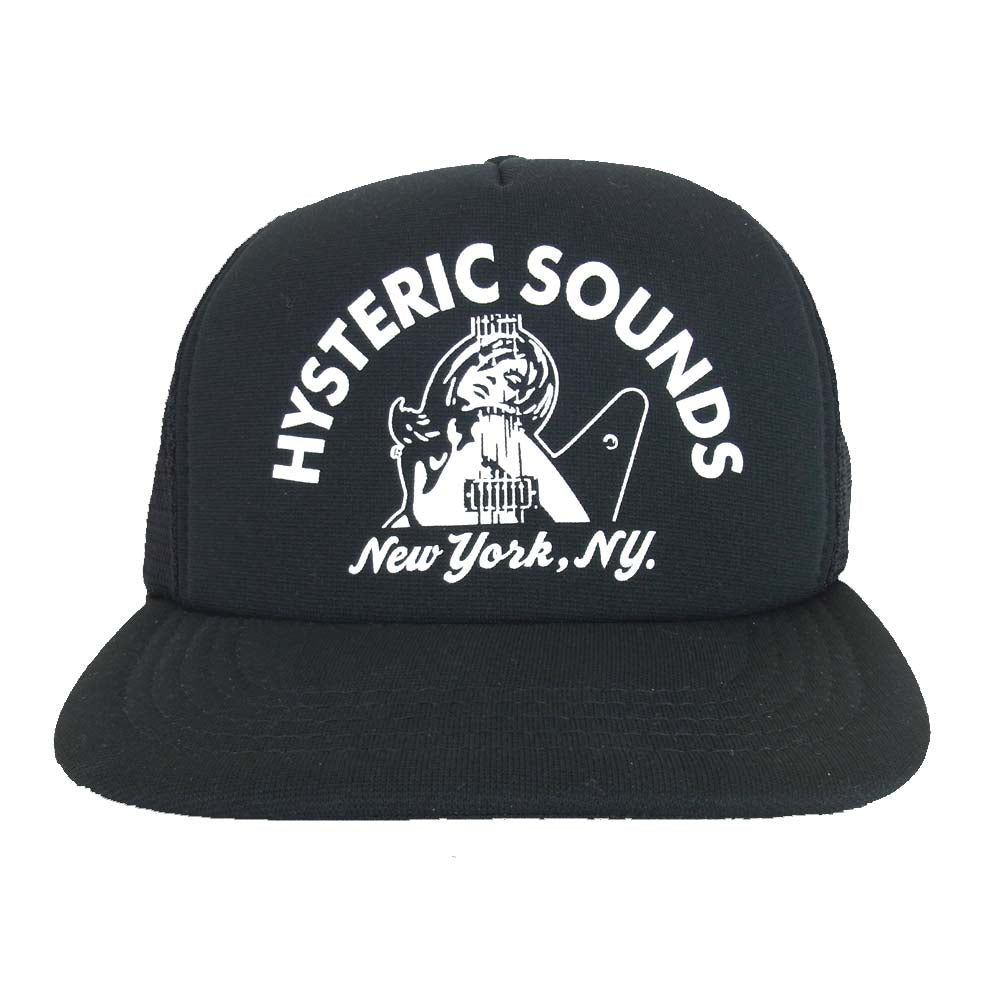 HYSTERIC GLAMOUR ヒステリックグラマー 0262QH01 HYSTERIC SOUNDS メッシュ キャップ  ブラック系【中古】