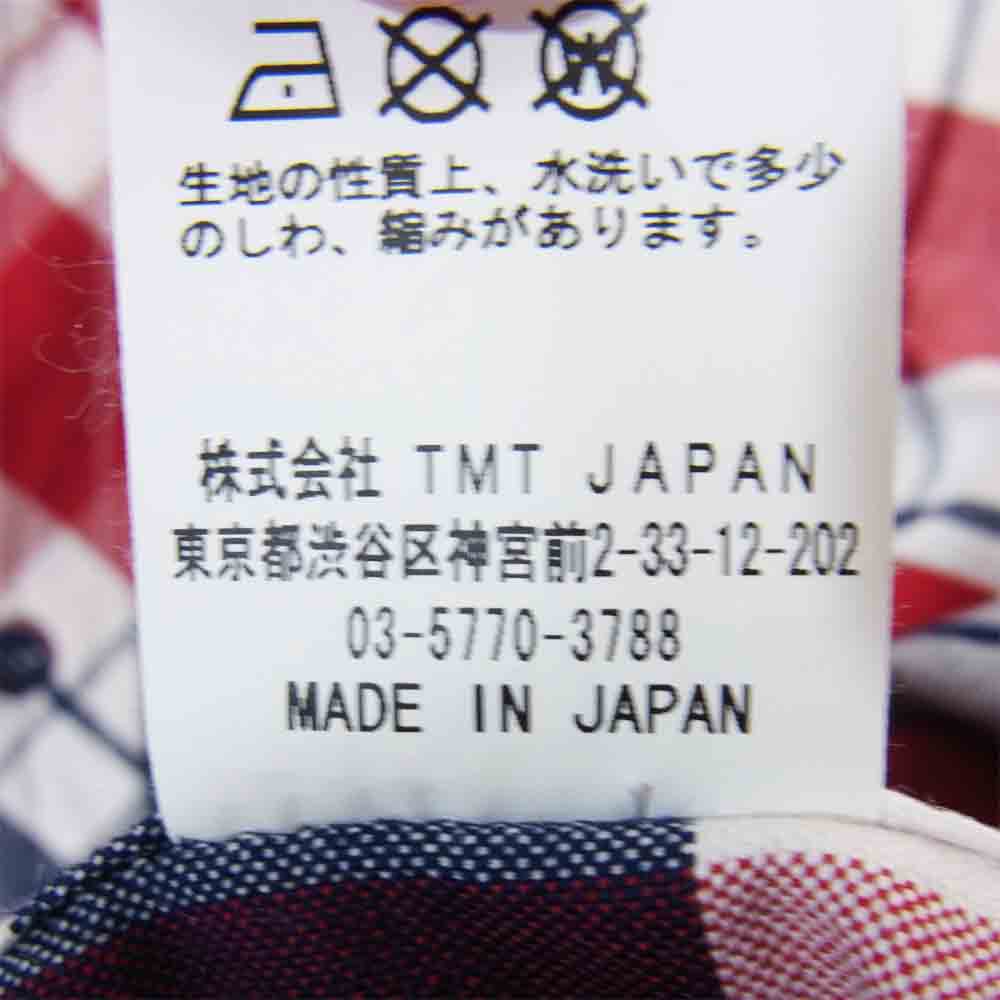 TSH-S19SP01 REVIVAL L/SL OX CHECK SHIRT トリコロールチェック オックスシャツ ネイビー系 L【極上美品】【中古】