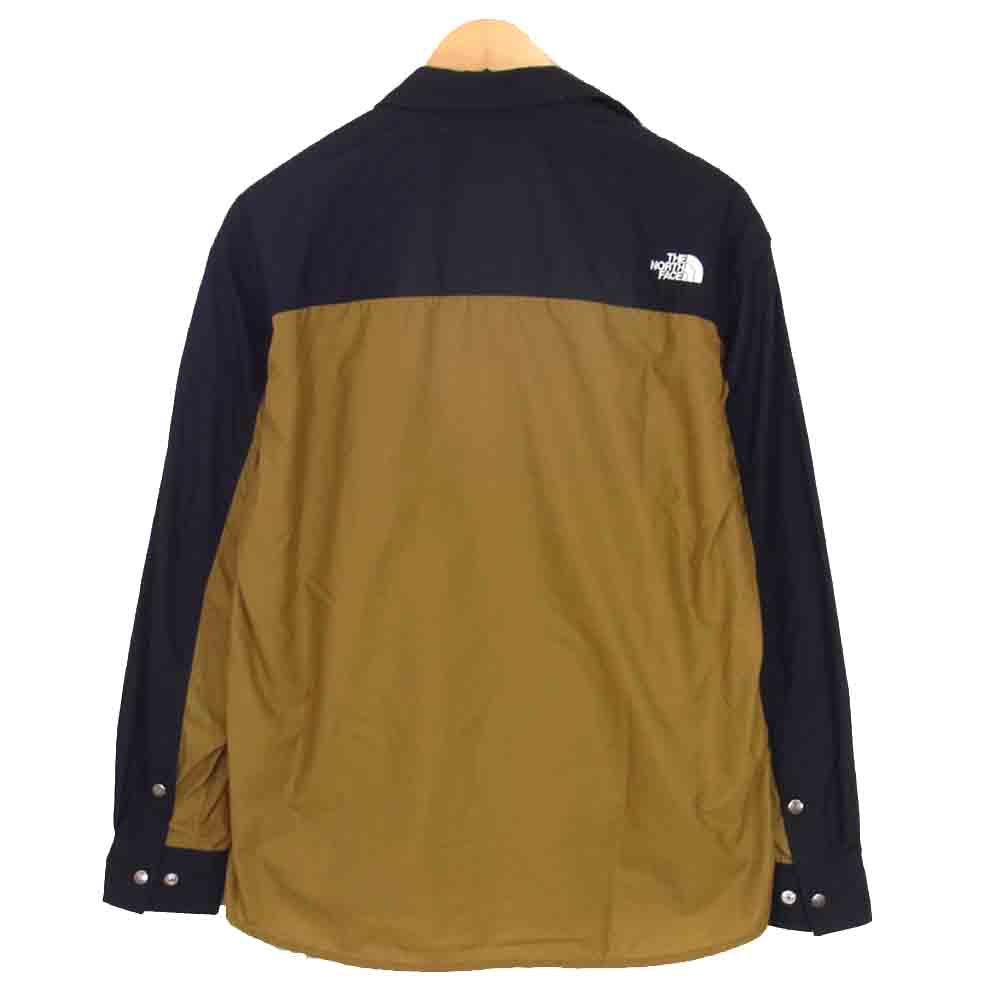 THE NORTH FACE ノースフェイス NR11961 L/S Nuptse Shirt ヌプシ シャツ ジャケット ブリティッシュカーキ カーキ系 M【新古品】【未使用】【中古】