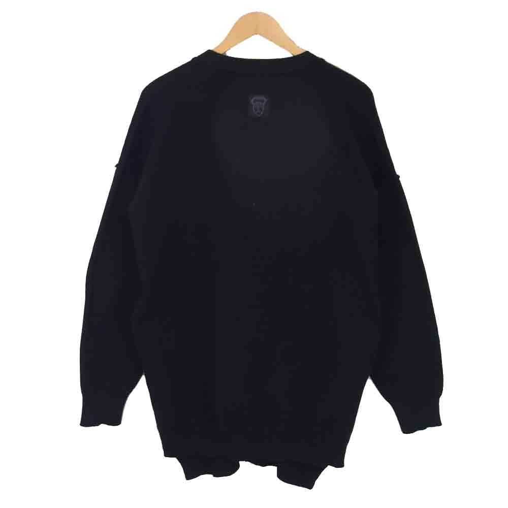 シセ AZ-KN-01 Oversize Cardigan オーバーサイズ カーディガン ブラック系 1【中古】