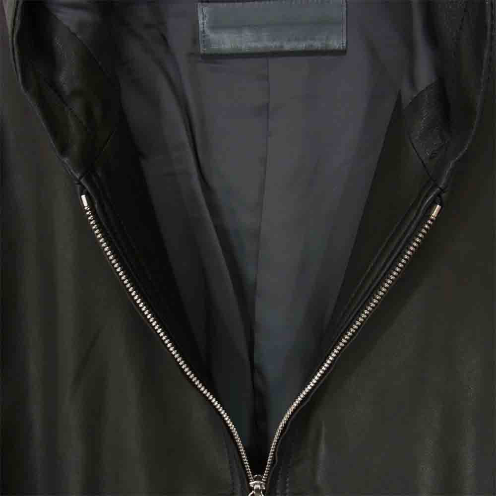 アカンサス L2003 ラム レザー パーカー  ブラック系 M【中古】