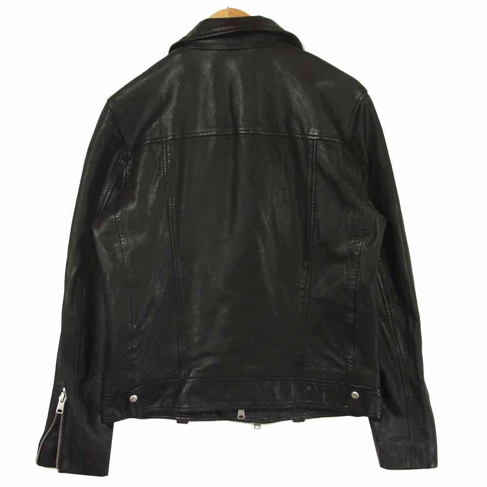 オールセインツ NOLL BIKER ライナー ダブル ライダース レザー ジャケット ブラック系 M【中古】