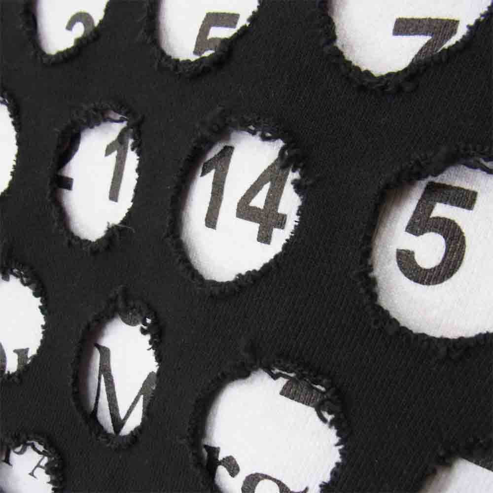 MARTIN MARGIELA マルタンマルジェラ 20AW S50GU0139 パンチホール オーバーサイズ スウェット ブラック系 46【極上美品】【中古】